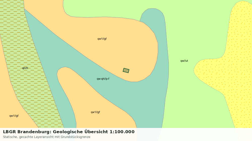 Statische Kartenansicht: LBGR Brandenburg: Geologische Übersicht 1:100.000