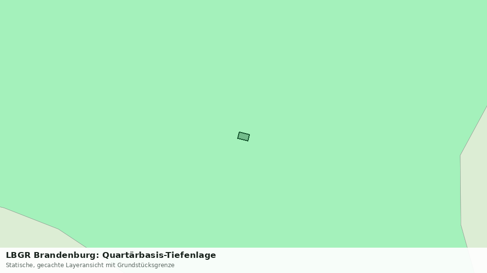 Statische Kartenansicht: LBGR Brandenburg: Quartärbasis-Tiefenlage