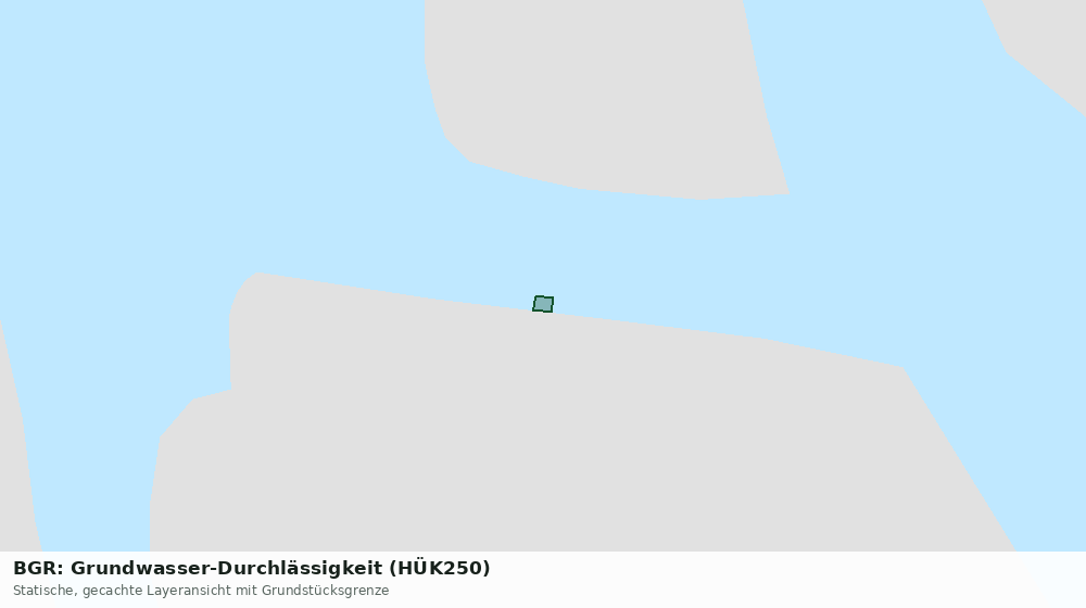 Statische Kartenansicht: BGR: Grundwasser-Durchlässigkeit (HÜK250)