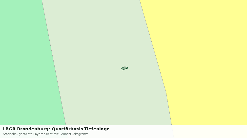 Statische Kartenansicht: LBGR Brandenburg: Quartärbasis-Tiefenlage