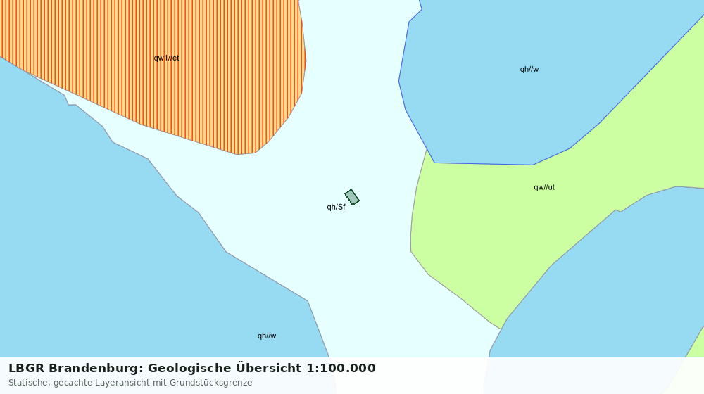 Statische Kartenansicht: LBGR Brandenburg: Geologische Übersicht 1:100.000