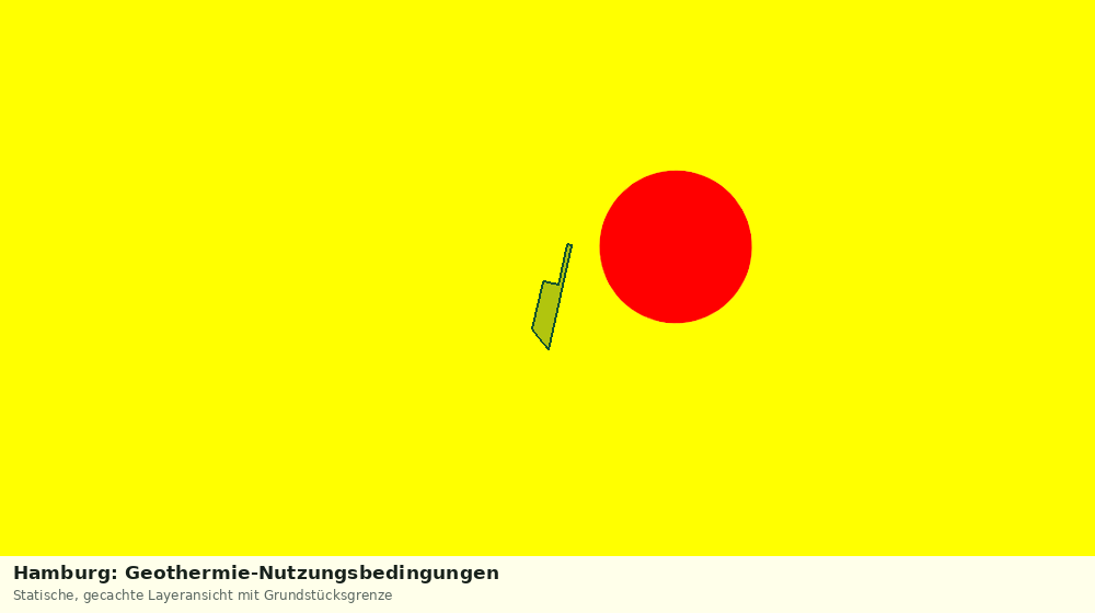 Statische Kartenansicht: Hamburg: Geothermie-Nutzungsbedingungen
