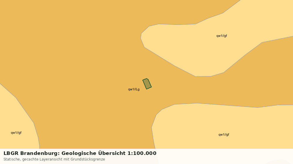 Statische Kartenansicht: LBGR Brandenburg: Geologische Übersicht 1:100.000