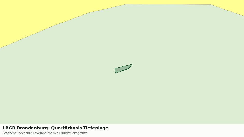 Statische Kartenansicht: LBGR Brandenburg: Quartärbasis-Tiefenlage