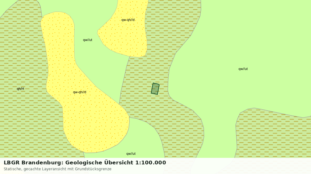 Statische Kartenansicht: LBGR Brandenburg: Geologische Übersicht 1:100.000