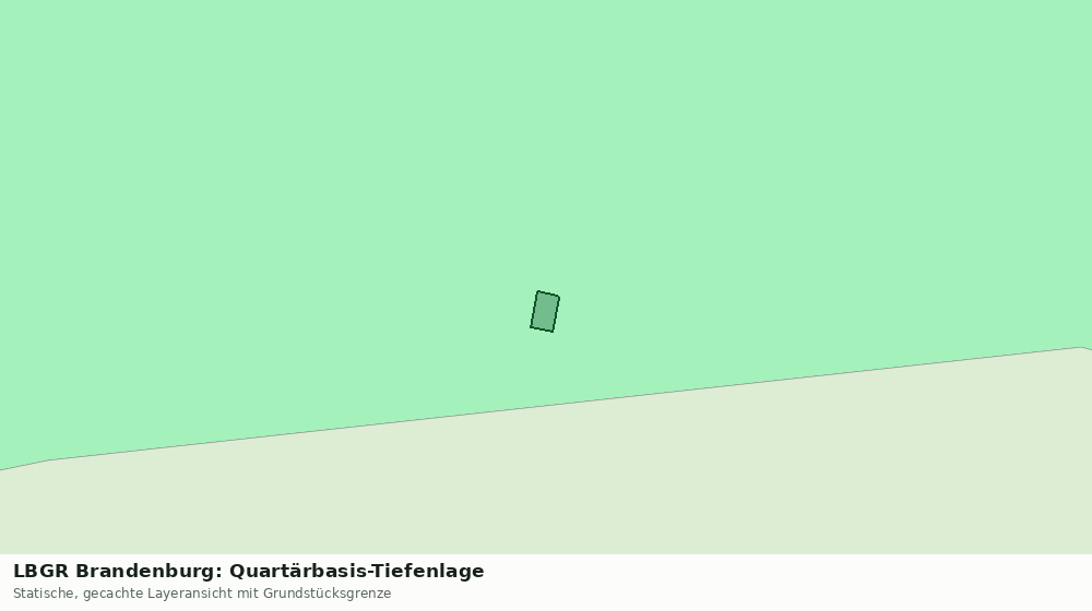 Statische Kartenansicht: LBGR Brandenburg: Quartärbasis-Tiefenlage