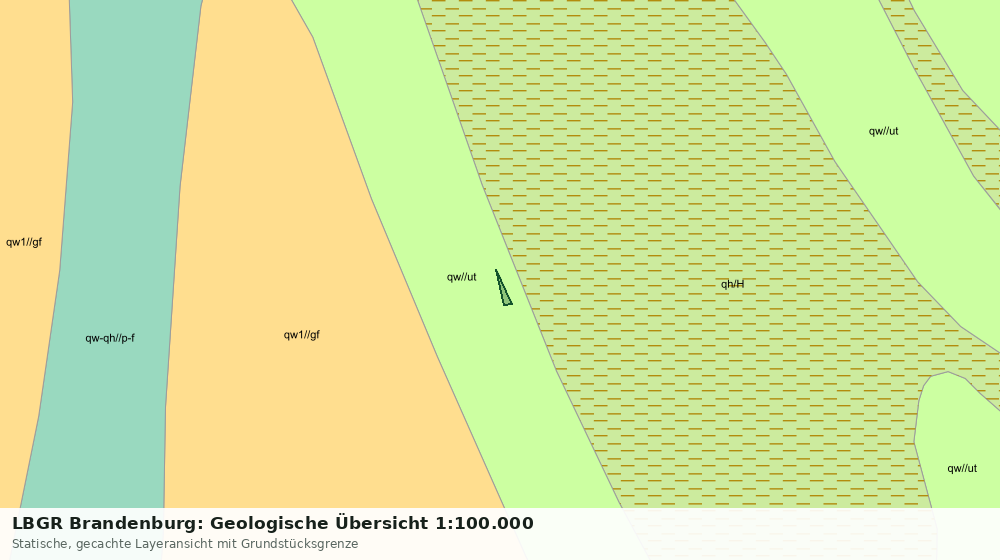 Statische Kartenansicht: LBGR Brandenburg: Geologische Übersicht 1:100.000