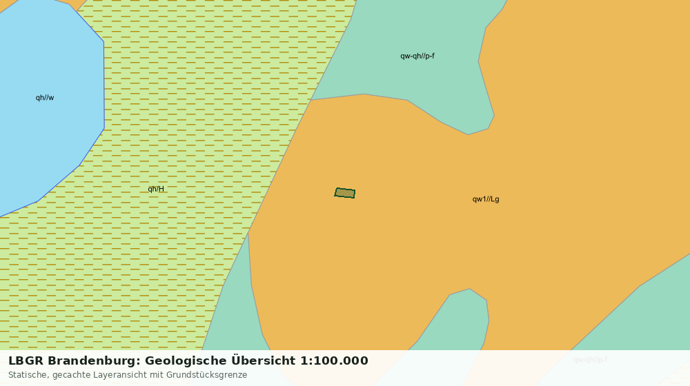 Statische Kartenansicht: LBGR Brandenburg: Geologische Übersicht 1:100.000