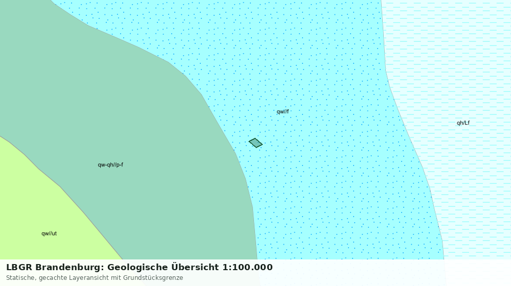 Statische Kartenansicht: LBGR Brandenburg: Geologische Übersicht 1:100.000