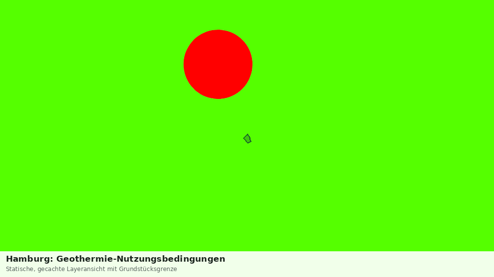 Statische Kartenansicht: Hamburg: Geothermie-Nutzungsbedingungen