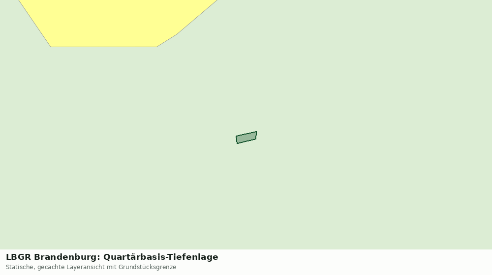 Statische Kartenansicht: LBGR Brandenburg: Quartärbasis-Tiefenlage