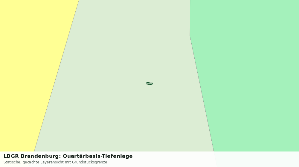 Statische Kartenansicht: LBGR Brandenburg: Quartärbasis-Tiefenlage