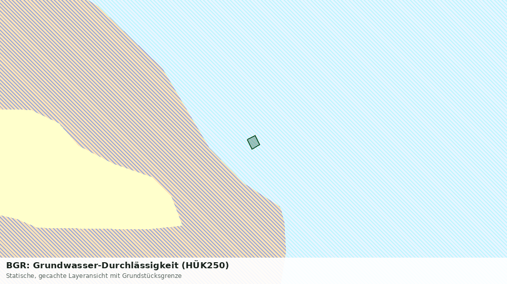 Statische Kartenansicht: BGR: Grundwasser-Durchlässigkeit (HÜK250)