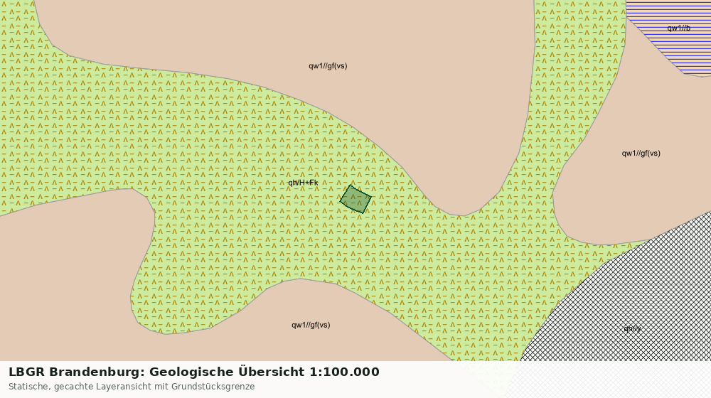 Statische Kartenansicht: LBGR Brandenburg: Geologische Übersicht 1:100.000