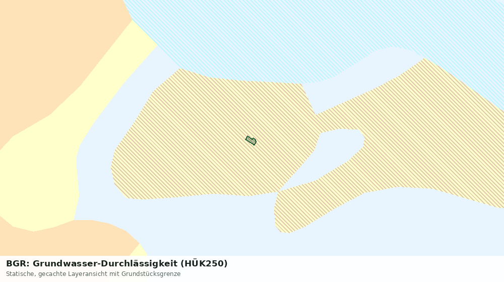 Statische Kartenansicht: BGR: Grundwasser-Durchlässigkeit (HÜK250)