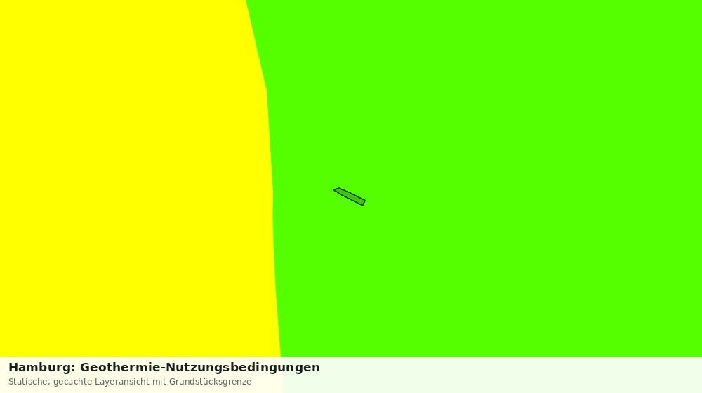 Statische Kartenansicht: Hamburg: Geothermie-Nutzungsbedingungen
