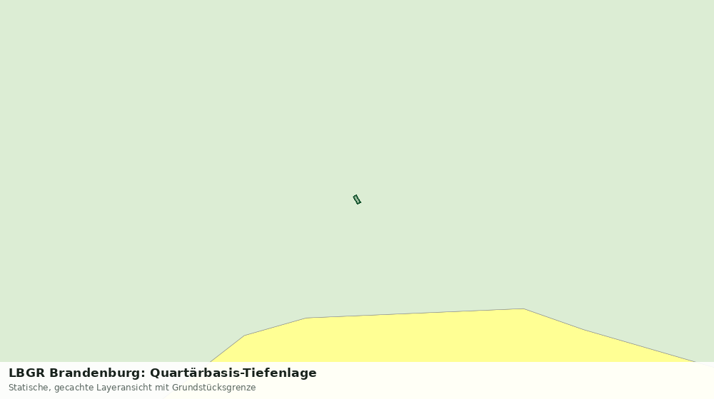 Statische Kartenansicht: LBGR Brandenburg: Quartärbasis-Tiefenlage