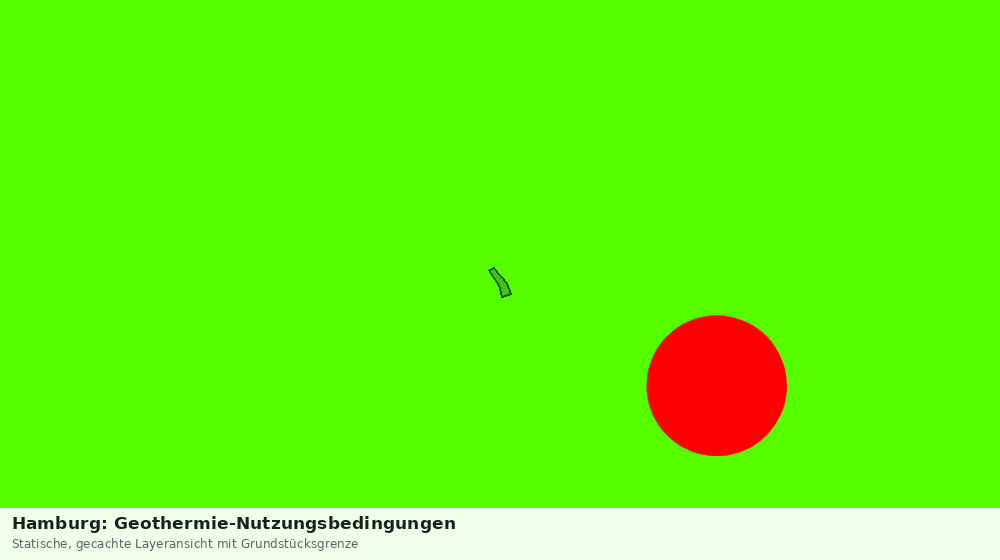 Statische Kartenansicht: Hamburg: Geothermie-Nutzungsbedingungen