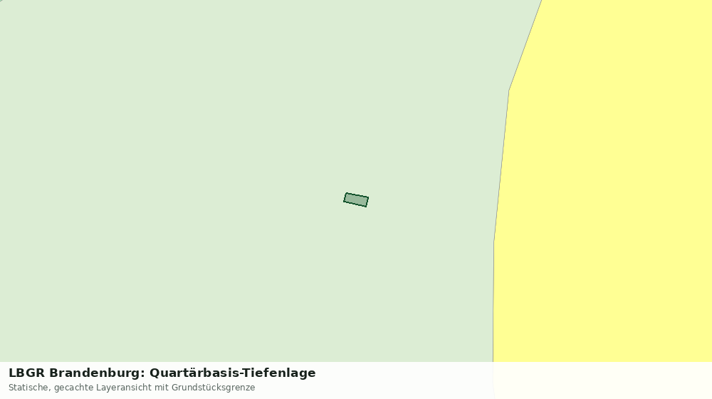 Statische Kartenansicht: LBGR Brandenburg: Quartärbasis-Tiefenlage