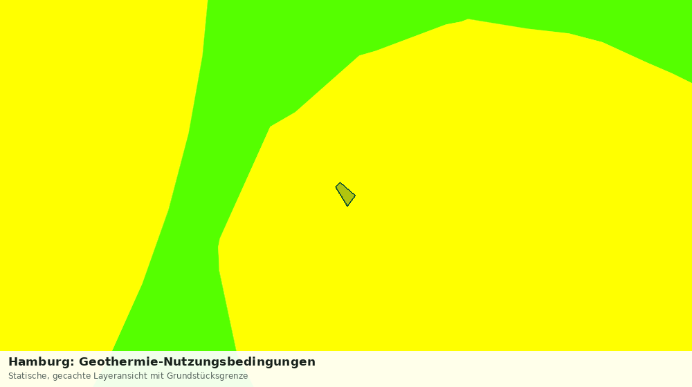 Statische Kartenansicht: Hamburg: Geothermie-Nutzungsbedingungen