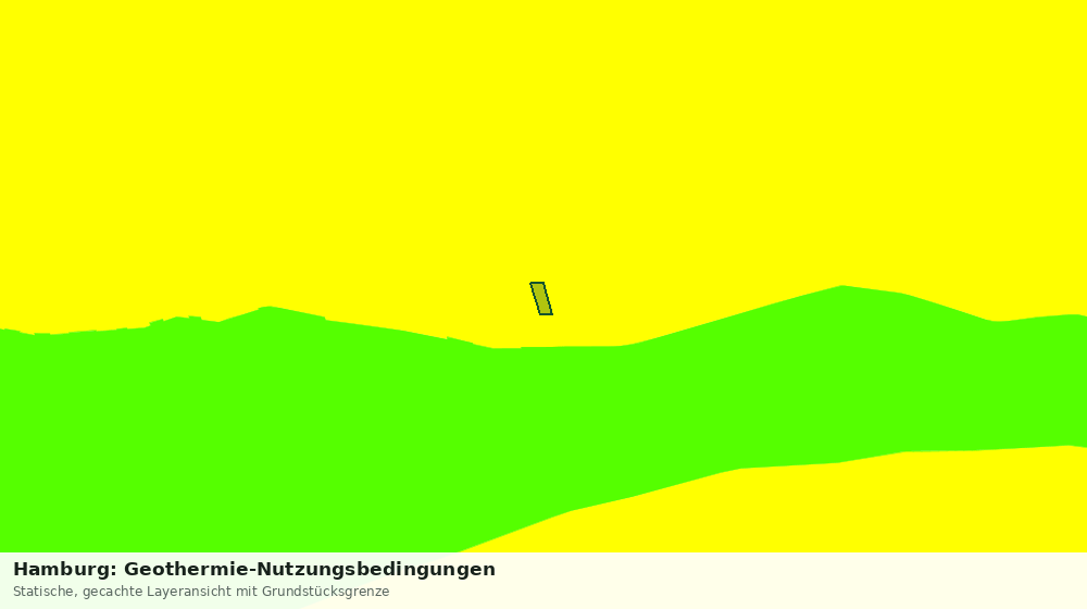 Statische Kartenansicht: Hamburg: Geothermie-Nutzungsbedingungen