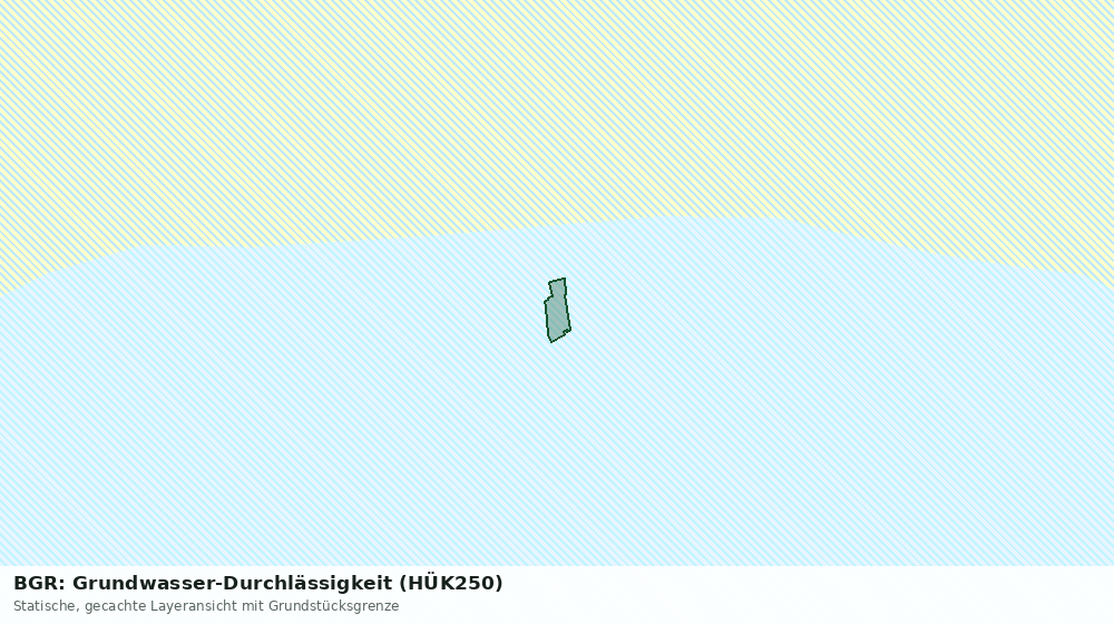 Statische Kartenansicht: BGR: Grundwasser-Durchlässigkeit (HÜK250)