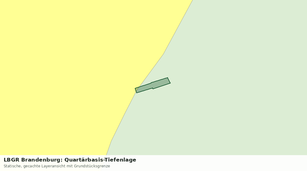 Statische Kartenansicht: LBGR Brandenburg: Quartärbasis-Tiefenlage
