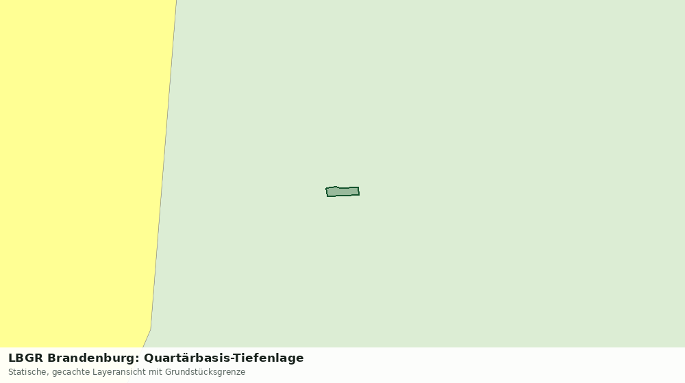 Statische Kartenansicht: LBGR Brandenburg: Quartärbasis-Tiefenlage