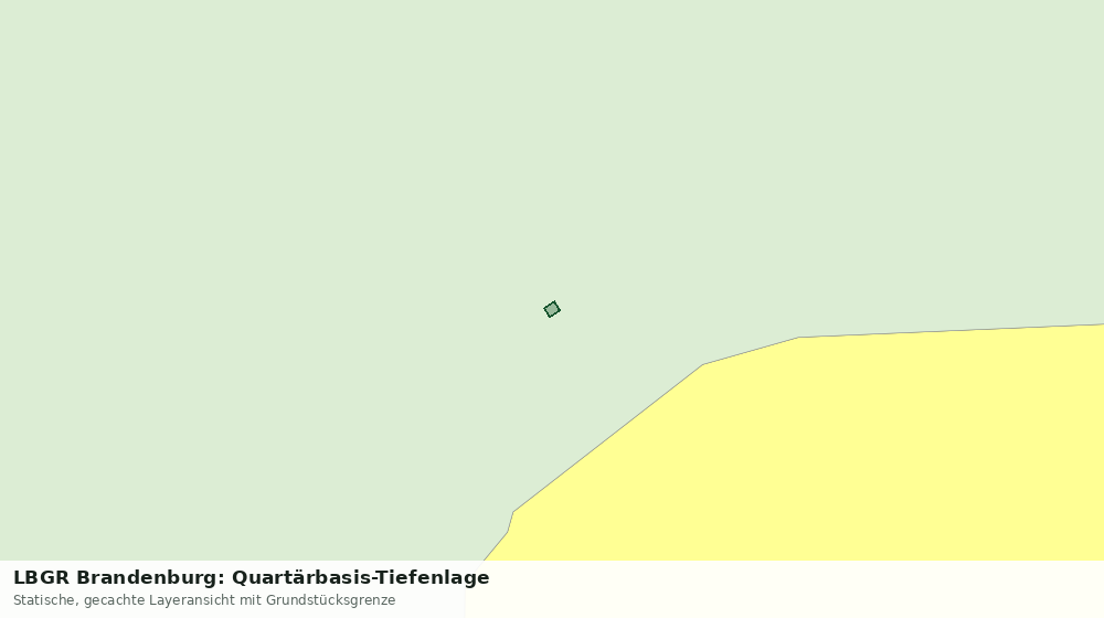Statische Kartenansicht: LBGR Brandenburg: Quartärbasis-Tiefenlage