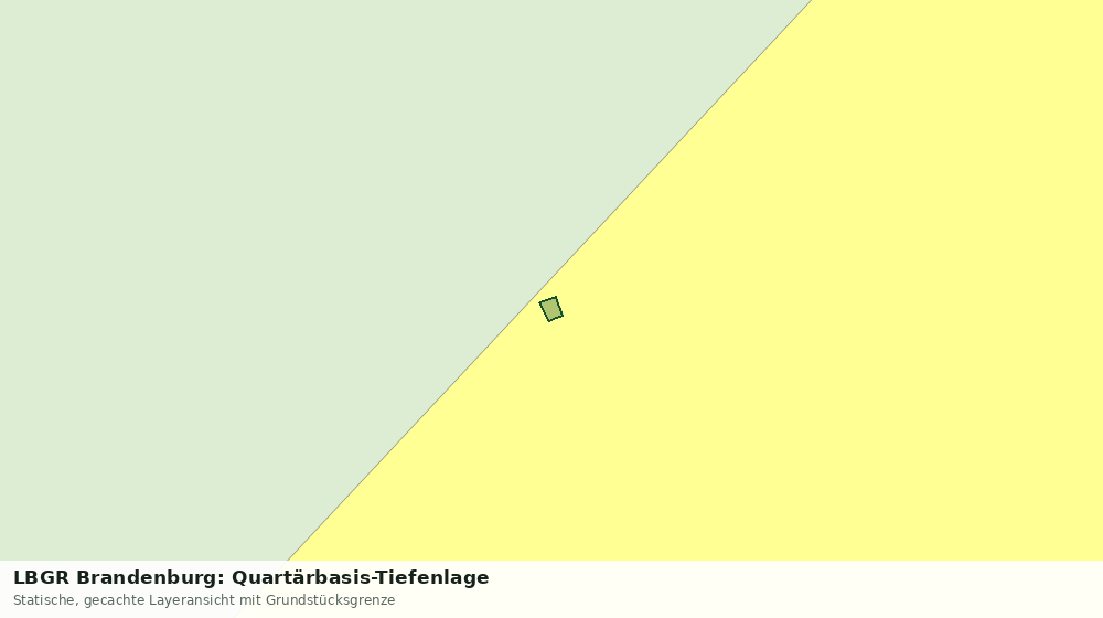 Statische Kartenansicht: LBGR Brandenburg: Quartärbasis-Tiefenlage
