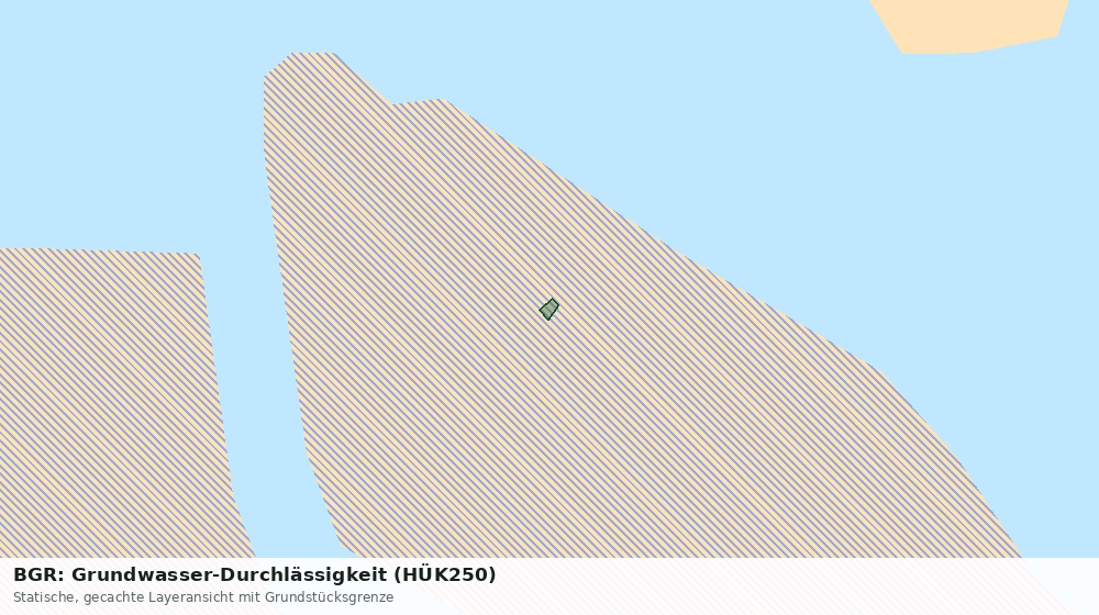 Statische Kartenansicht: BGR: Grundwasser-Durchlässigkeit (HÜK250)
