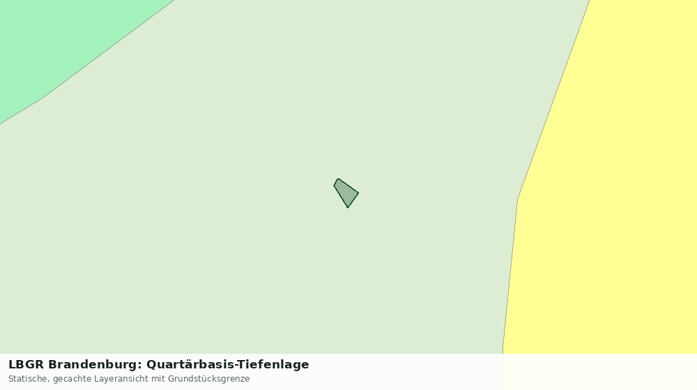 Statische Kartenansicht: LBGR Brandenburg: Quartärbasis-Tiefenlage
