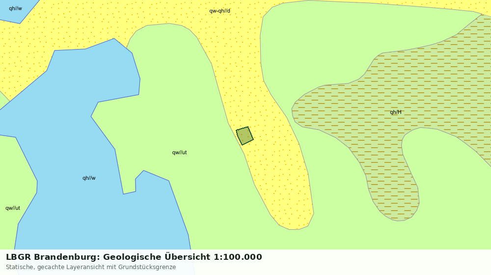 Statische Kartenansicht: LBGR Brandenburg: Geologische Übersicht 1:100.000