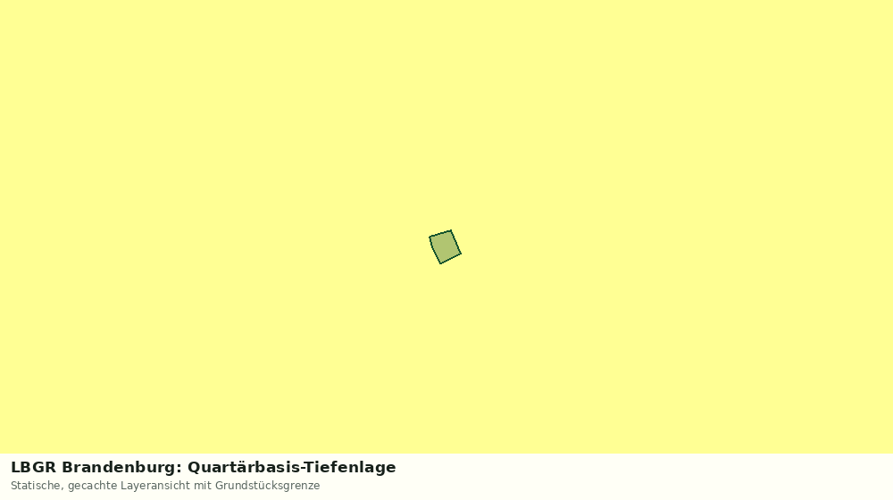Statische Kartenansicht: LBGR Brandenburg: Quartärbasis-Tiefenlage