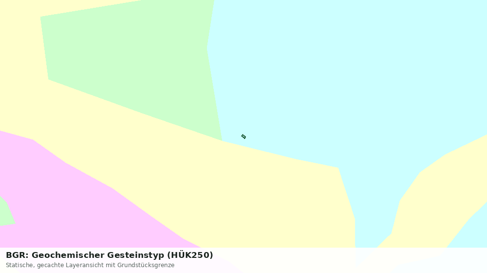 Statische Kartenansicht: BGR: Geochemischer Gesteinstyp (HÜK250)