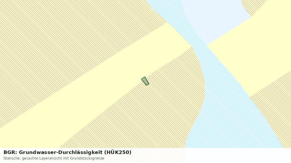 Statische Kartenansicht: BGR: Grundwasser-Durchlässigkeit (HÜK250)
