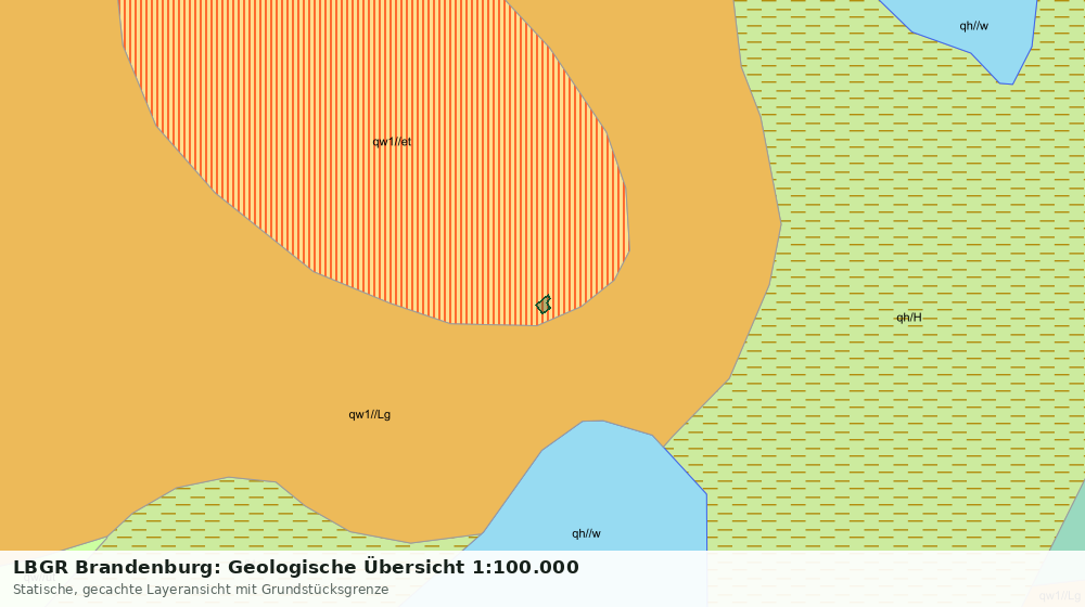Statische Kartenansicht: LBGR Brandenburg: Geologische Übersicht 1:100.000