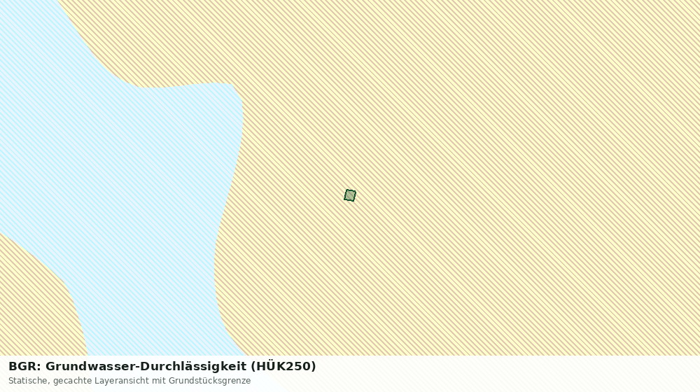 Statische Kartenansicht: BGR: Grundwasser-Durchlässigkeit (HÜK250)