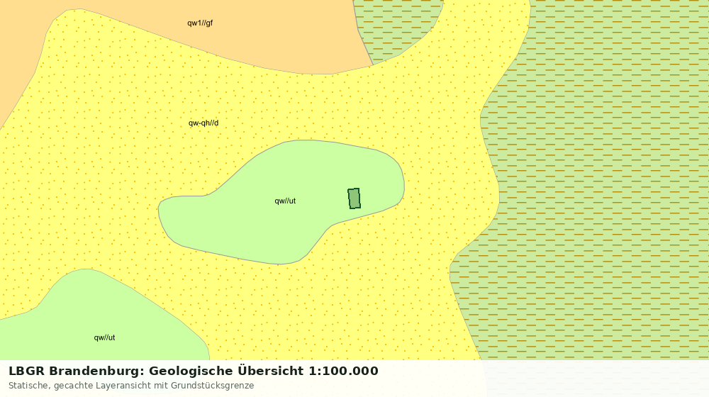 Statische Kartenansicht: LBGR Brandenburg: Geologische Übersicht 1:100.000