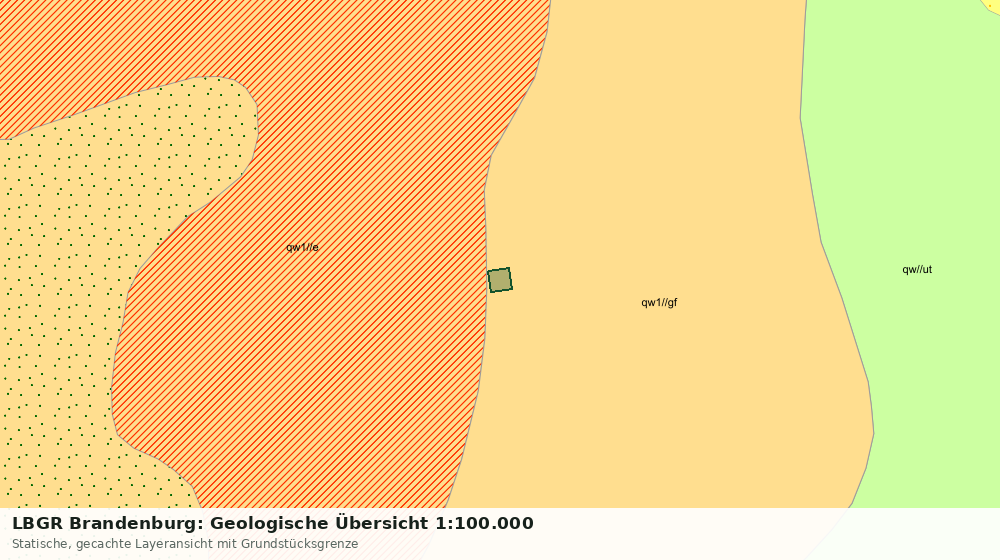Statische Kartenansicht: LBGR Brandenburg: Geologische Übersicht 1:100.000