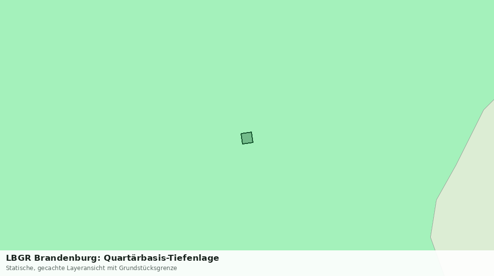 Statische Kartenansicht: LBGR Brandenburg: Quartärbasis-Tiefenlage