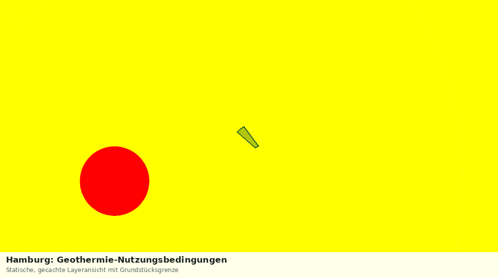 Statische Kartenansicht: Hamburg: Geothermie-Nutzungsbedingungen