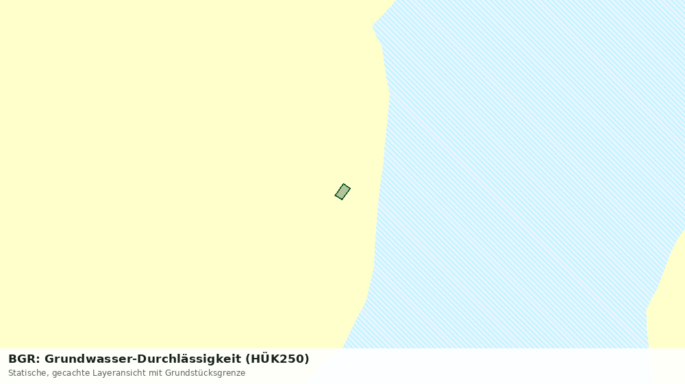 Statische Kartenansicht: BGR: Grundwasser-Durchlässigkeit (HÜK250)