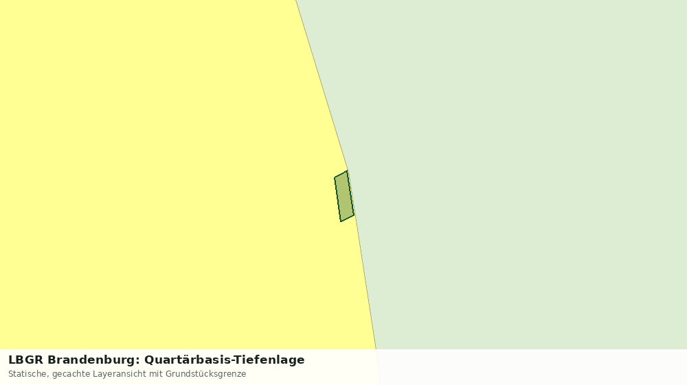 Statische Kartenansicht: LBGR Brandenburg: Quartärbasis-Tiefenlage