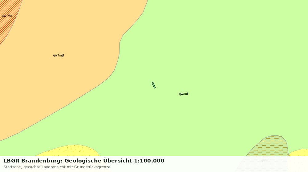 Statische Kartenansicht: LBGR Brandenburg: Geologische Übersicht 1:100.000