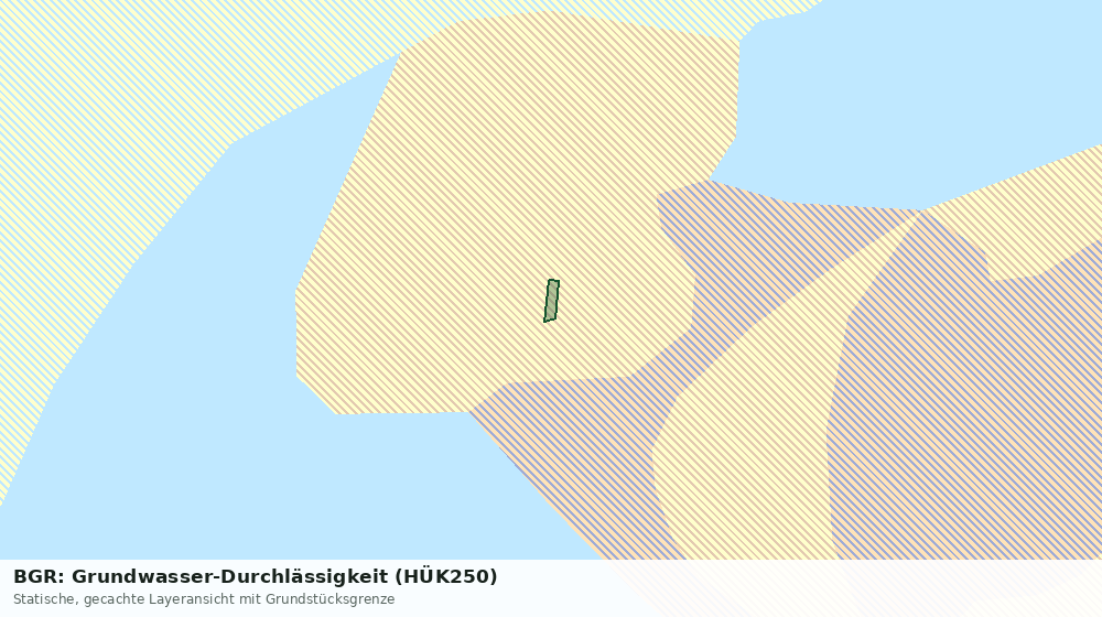 Statische Kartenansicht: BGR: Grundwasser-Durchlässigkeit (HÜK250)