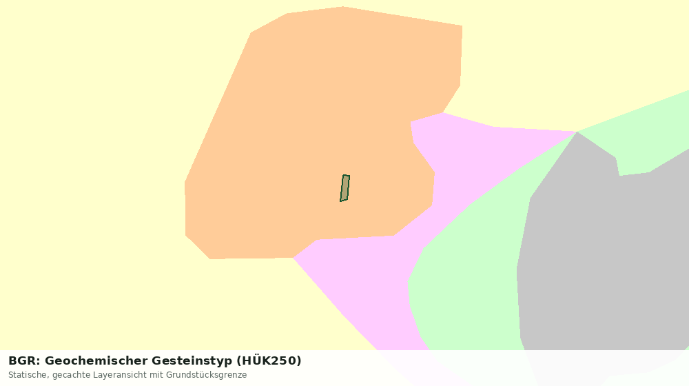 Statische Kartenansicht: BGR: Geochemischer Gesteinstyp (HÜK250)