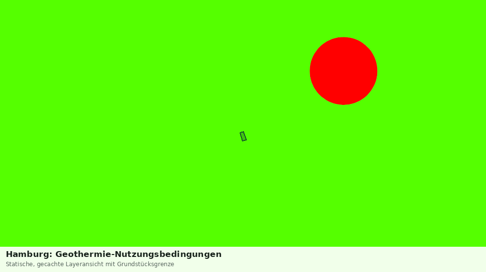 Statische Kartenansicht: Hamburg: Geothermie-Nutzungsbedingungen