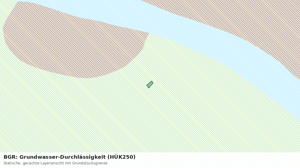 Statische Kartenansicht: BGR: Grundwasser-Durchlässigkeit (HÜK250)