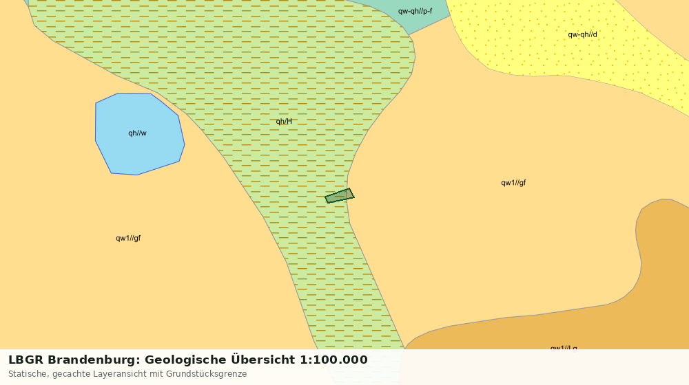 Statische Kartenansicht: LBGR Brandenburg: Geologische Übersicht 1:100.000